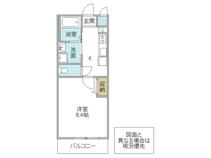 PRECIOUS ONE 翔(1K/2階)の間取り写真