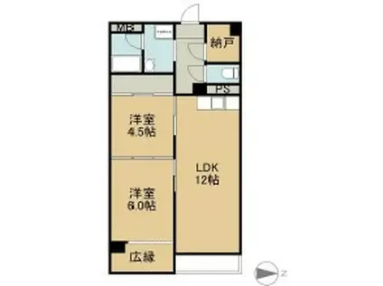 匠コーポラスII(2LDK/2階)の間取り写真