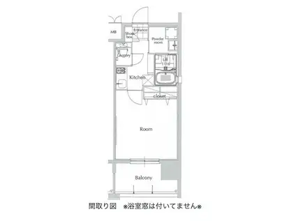 エンクレスト県庁前(1K/5階)の間取り写真