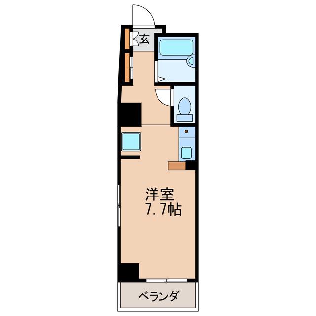ドール新栄(ワンルーム/7階)の間取り写真