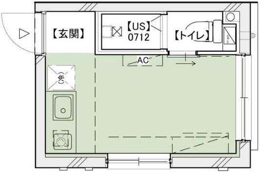 PROTO初台II(ワンルーム/2階)の間取り写真