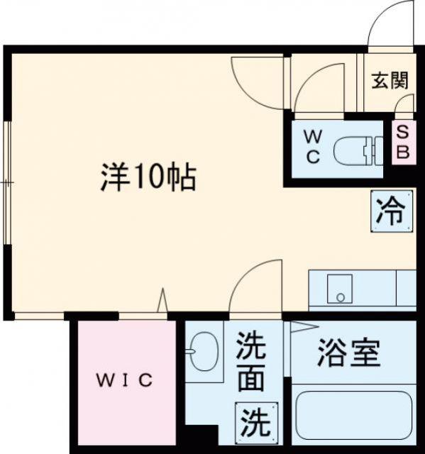ポラリス柏陽(1K/1階)の間取り写真