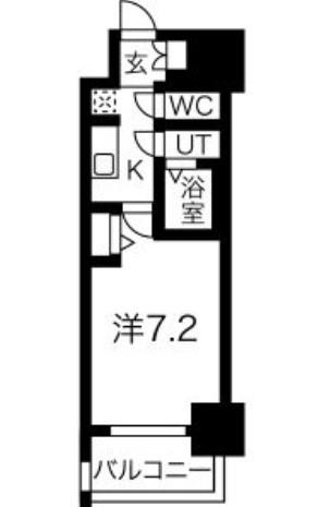 アドバンス名古屋モクシー(1K/9階)の間取り写真
