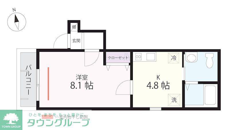 QUIET CRAB HOUSE MIX弘明寺II(1K/3階)の間取り写真