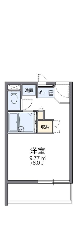 レオパレスヴァン(1K/3階)の間取り写真