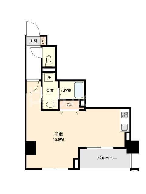 プライマル板橋本町(ワンルーム/3階)の間取り写真