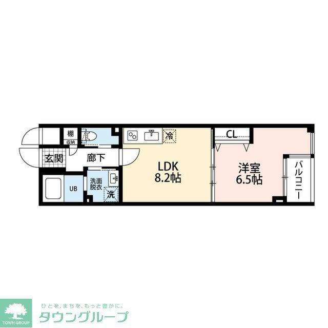 プレールドゥーク成増II(1LDK/2階)の間取り写真