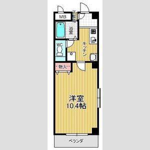 アビターレ・S(1K/1階)の間取り写真