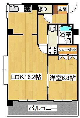 エリューディ船橋本町(1LDK/3階)の間取り写真