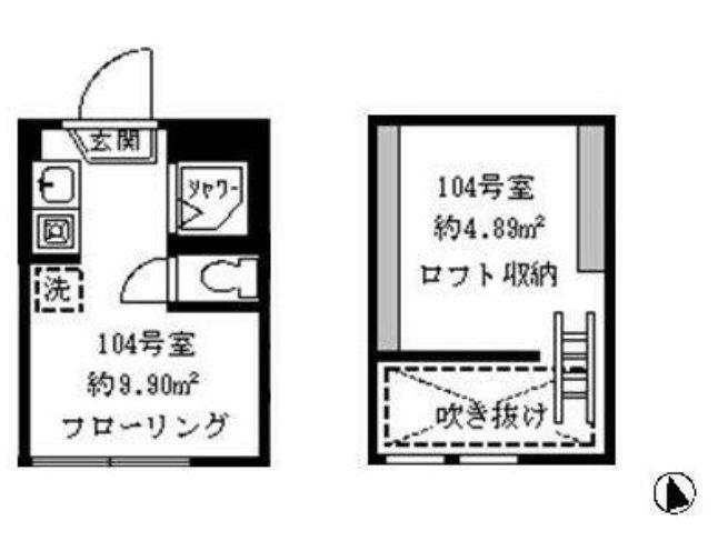 ソフィアスタイル(ワンルーム/1階)の間取り写真
