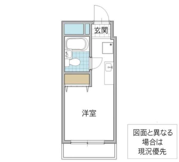 サンライフ土浦港町(ワンルーム/2階)の間取り写真