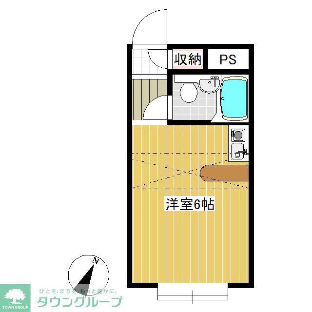 ベルピア久喜 第7(ワンルーム/1階)の間取り写真