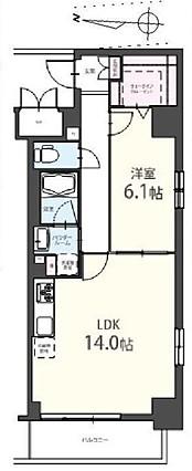 アンファンテーヌ(1LDK/1階)の間取り写真