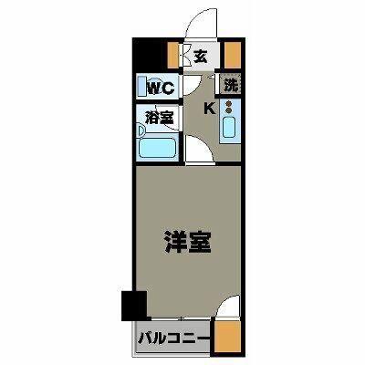スカイコート日本橋第5(1K/11階)の間取り写真