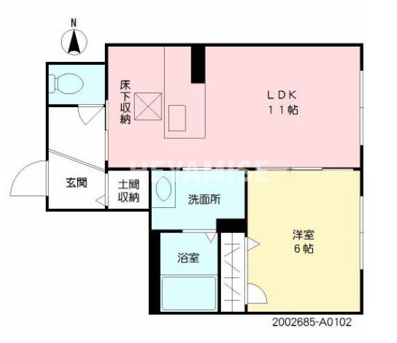 ソルジェンテ・グランデ(1LDK/1階)の間取り写真