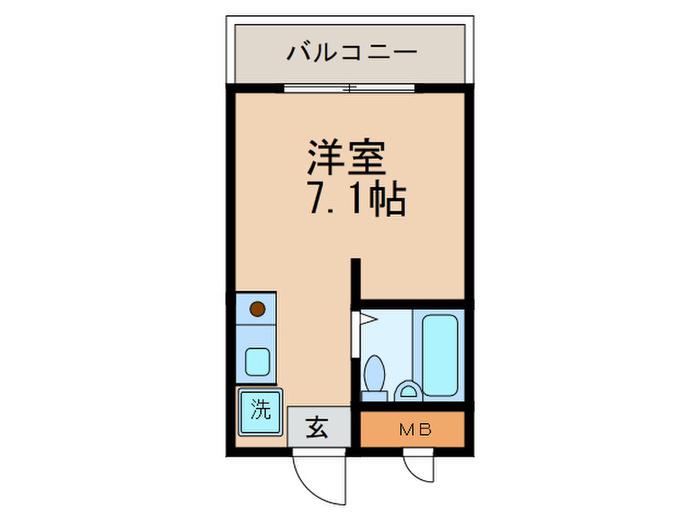 セリゼ中村(ワンルーム/3階)の間取り写真
