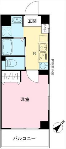 みおつくし堂島II(1K/6階)の間取り写真