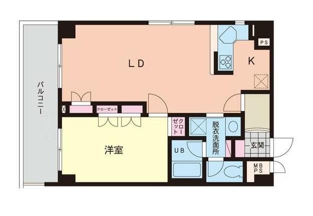 テラ・チェーロ南青山(1LDK/4階)の間取り写真
