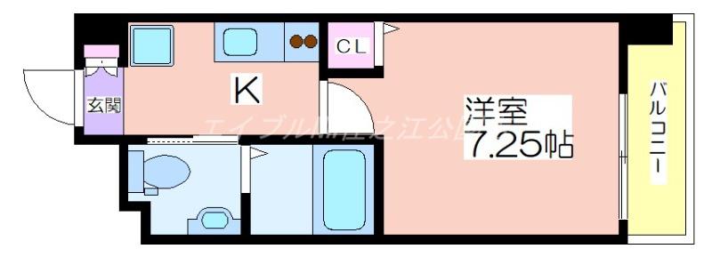 FDS FELICE KOHAMA(1K/7階)の間取り写真