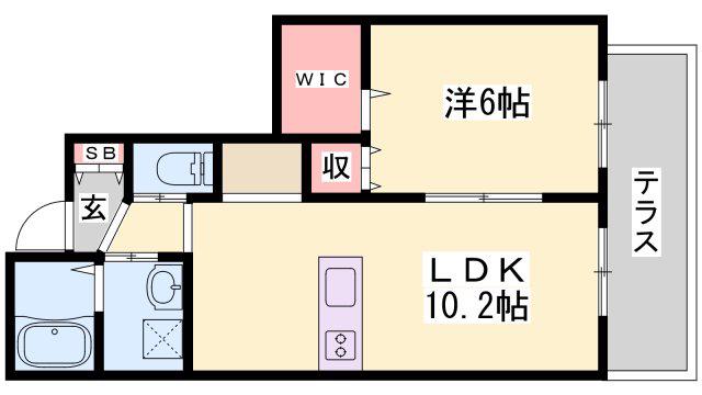 VIDA FELIS(1LDK/1階)の間取り写真