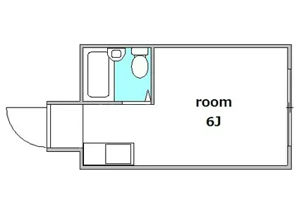 コイズミMII(ワンルーム/4階)の間取り写真