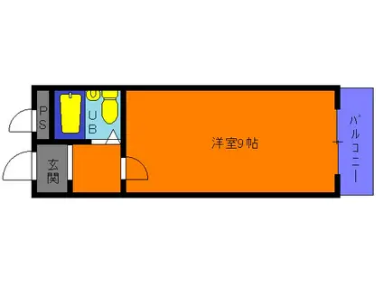 ラフラタニテ(ワンルーム/1階)の間取り写真