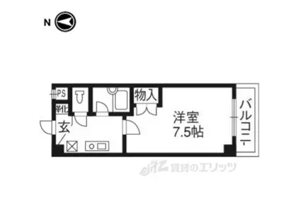 キャピタルロニート(1K/3階)の間取り写真