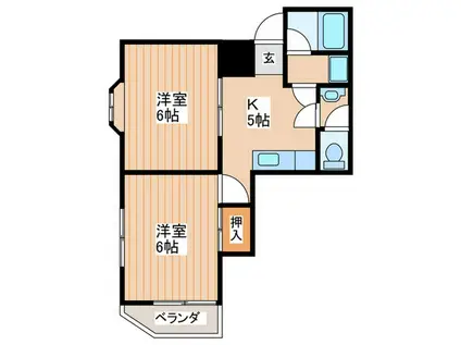 メゾンルイ(2K/3階)の間取り写真