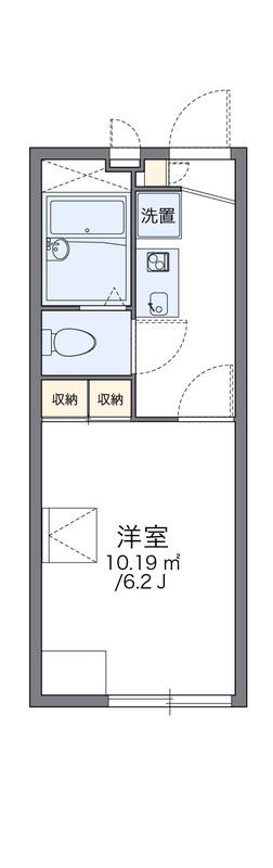 レオパレスTYK(1K/2階)の間取り写真