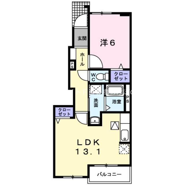 VILLA フォーシーズン(1LDK/1階)の間取り写真