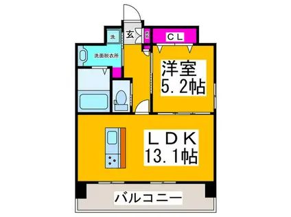 GRAND MAISON TOKIWA(1LDK/7階)の間取り写真
