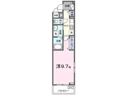 エメラ ファミーユ(1K/3階)の間取り写真