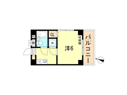 プラーフ上沢(1K/3階)の間取り写真