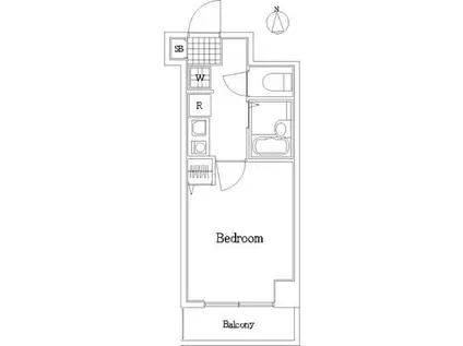ヴェルステージ練馬(1K/2階)の間取り写真