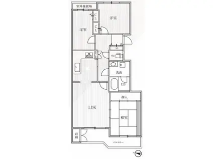 TSGARDEN横浜反町(3LDK/1階)の間取り写真