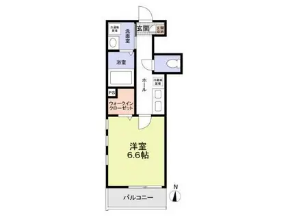 AKピオニー(1K/3階)の間取り写真