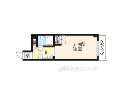 TATSUMIYAビル(1K/2階)の間取り写真