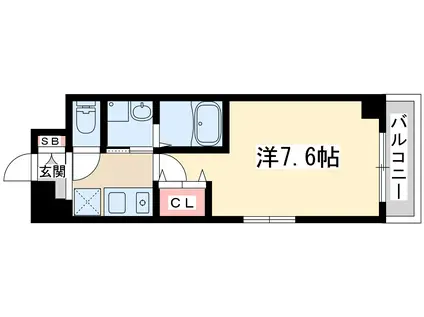 CONFORESPA新大阪(1K/5階)の間取り写真