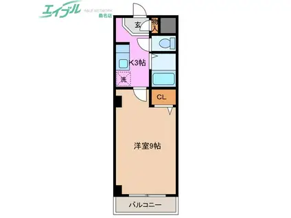 プリマベーラ(1K/1階)の間取り写真