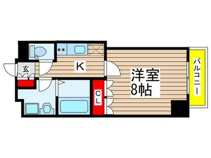 ラ・ブランカ(1K/1階)の間取り写真
