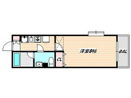 ザッパの家(1K/1階)の間取り写真