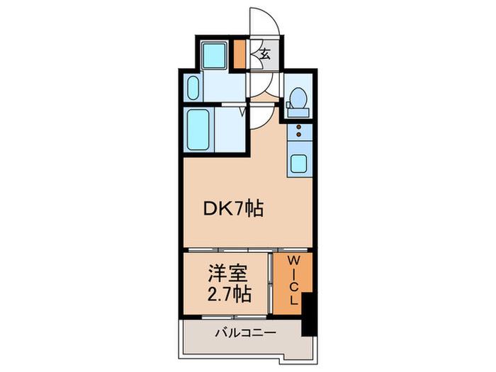 セレニテ神戸西エクラ(1DK/12階)の間取り写真