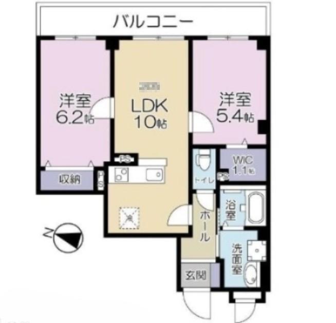 A.FLAT II(2LDK/2階)の間取り写真