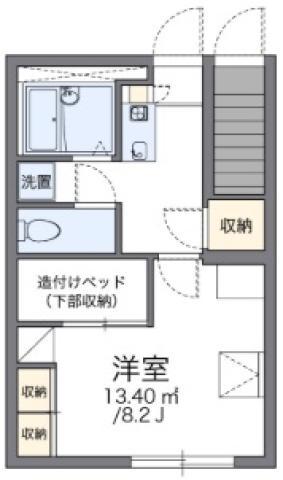 レオパレスゆめ(1K/1階)の間取り写真