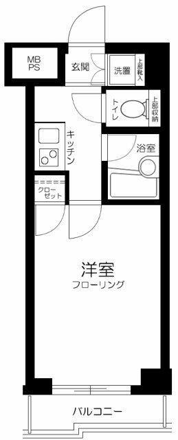 ルーブル大塚(1K/7階)の間取り写真