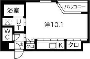 SPACE CUBE HONJIN(1K/4階)の間取り写真