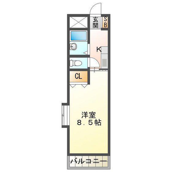 サンロイヤル東丸之内(1K/7階)の間取り写真