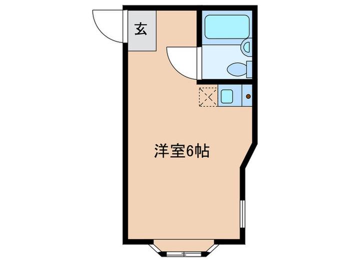 ホームズ桜丘B(ワンルーム/2階)の間取り写真