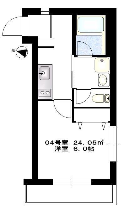 BCASA 東十条(1K/3階)の間取り写真