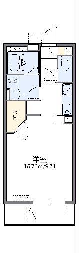 レオネクストフォルテシモ(1K/3階)の間取り写真